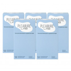 Набор из 5 упаковок ультратонких презервативов Pleasure Lab (по 12 шт.)