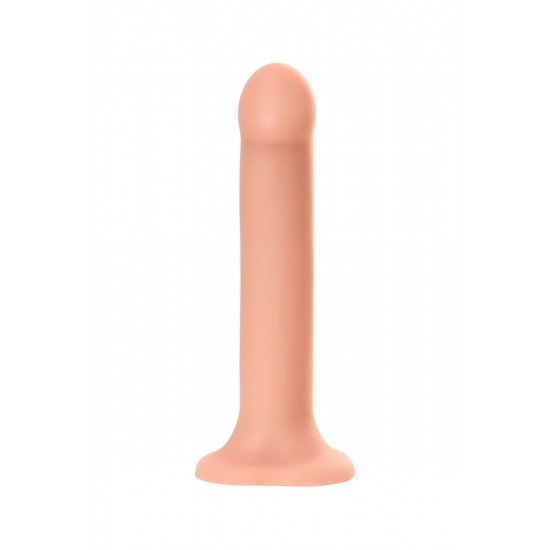 Телесный фаллос на присоске Silicone Bendable Dildo XL - 20 см.