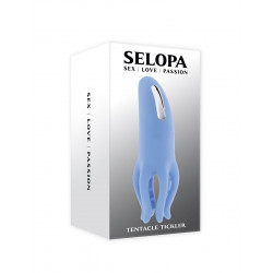 Голубой вибромассажёр Tentacle Tickler
