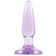 Фиолетовая анальная мини-пробка Jelly Rancher Pleasure Plug Mini - 8,1 см.