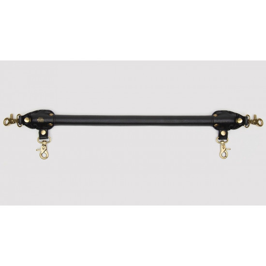 Черная распорка для ног Bound to You Faux Leather Spreader Bar - 50,8 см.