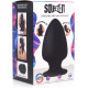 Черная мягкая анальная пробка Squeezable Large Anal Plug - 13,2 см.
