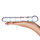 Стеклянная прозрачная палочка-фаллос Callisto Clear Glass Dildo - 18 см.