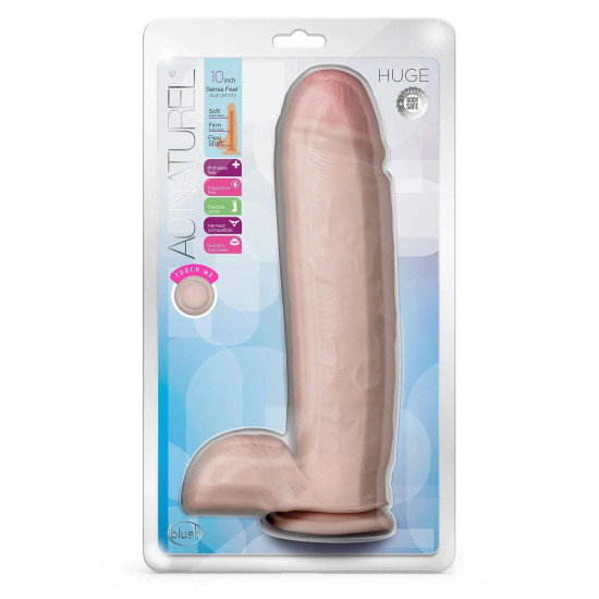 Телесный фаллоимитатор-реалистик Huge - 26,6 см.