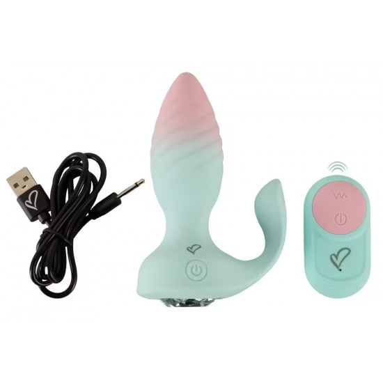 Анальная пробка JUVELA RC Butt Plug с пультом ДУ - 11,5 см.