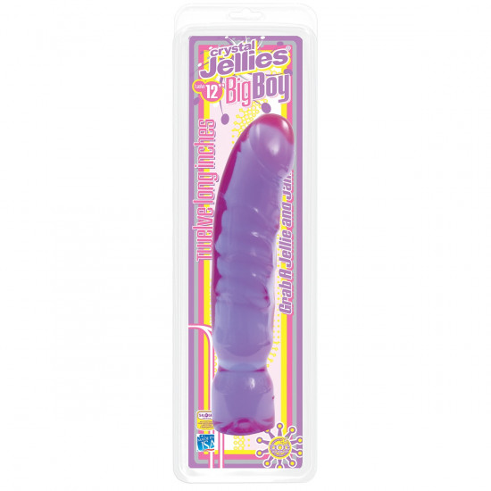 Фиолетовый фаллоимитатор Big Boy Dong Crystal Purple Jellie - 29,5 см.