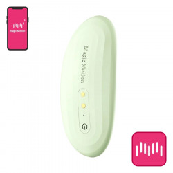Зеленый вибромассажер в трусики Magic Motion Nyx - 8,8 см.