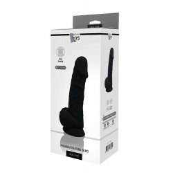 Черный фаллоимитатор на присоске DILDO 8.5INCH - 20 см.