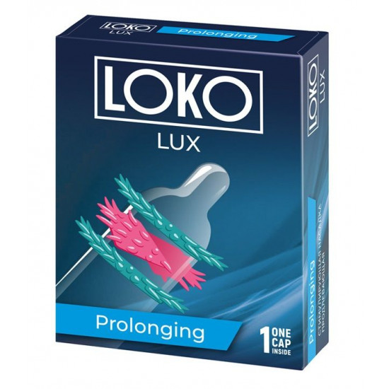 Стимулирующая насадка на пенис LOKO LUX с продлевающим эффектом Стимулирующая насадка на пенис LOKO LUX с продлевающим эффектом