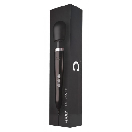Черный жезловый вибратор Doxy Die Cast Wand Massager