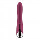 Малиновый вибратор-ротатор Spinning Vibe 1 - 18 см.