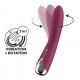 Малиновый вибратор-ротатор Spinning Vibe 1 - 18 см.