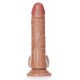 Телесный фаллоимитатор Curved Realistic Dildo Balls Suction Cup 6 - 15,5 см.