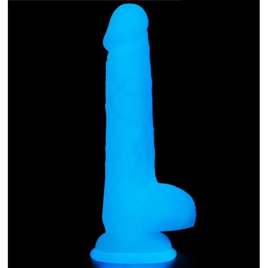 Светящийся в темноте фаллоимитатор 7 Inch Lumino Play Silicone Dildo - 18 см.