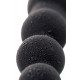 Черная анальная цепочка A-toys с вибрацией - 34 см.