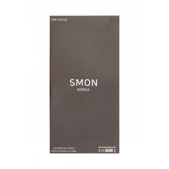 Розовый вибромассажер SMON №1 с бугорками - 21,5 см.