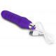 Фиолетовый вибратор Rechargeable IJOY Silicone Waver - 16,5 см.
