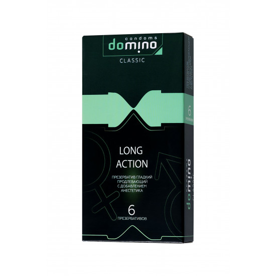 Презервативы с пролонгирующим эффектом DOMINO Classic Long action - 6 шт.