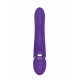 Фиолетовый вибратор-кролик с пуш-эффектом NAGHI NO.39 RECHARGEABLE THRUSTER VIBE - 15 см.