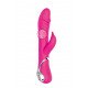 Розовый вибратор-ротатор N 40 RECHARGEABLE DUO VIBRATOR - 23 см.