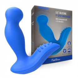 Синий вибромассажер простаты 3,5’’ P-spot Massager - 12,5 см.