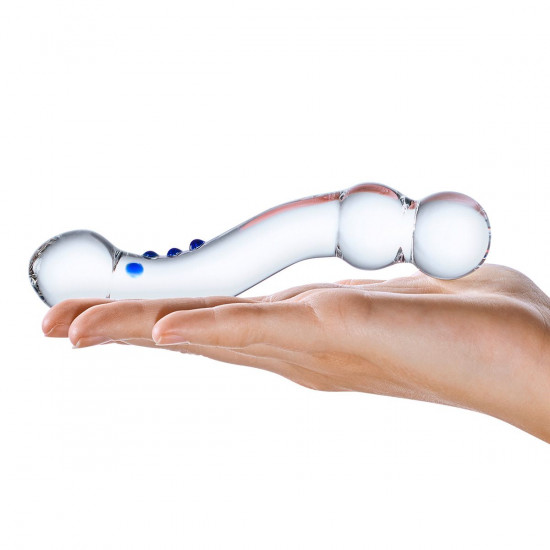 Изогнутый стеклянный стимулятор G-точки Curved G-Spot - 15,2 см.