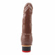 Коричневый вибратор 7.6” Vibe Cock - 19,5 см.