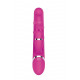 Розовый вибратор-кролик NAGHI NO.41 RECHARGEABLE DUO VIBRATOR - 24 см.