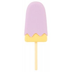 Сиреневый мини-вибратор в форме пломбира Vibrating Popsicle