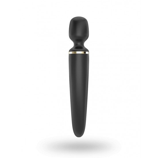 Черный вибратор Satisfyer Wand-er Woman
