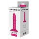 Розовый ребристый анальный фаллоимитатор Twisted Plug With Suction Cup - 17 см.