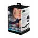 Черный полый страпон с вибрацией Erection Agents - 24,1 см.