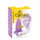 Фиолетовая анальная вибровтулка Smile - 10 см.