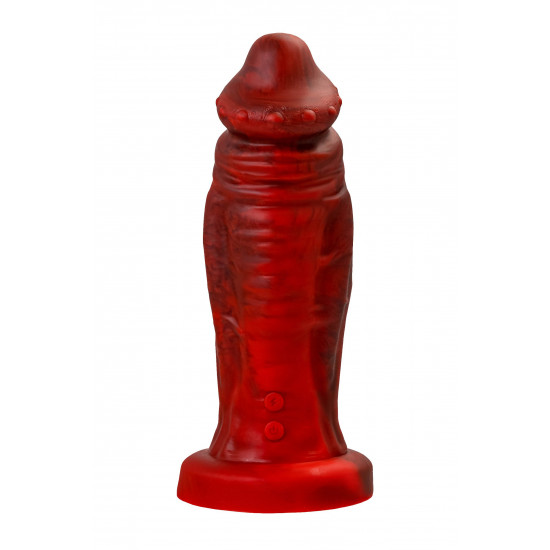 Силиконовый вибратор Monster Saur - 20 см.