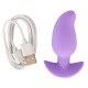 Сиреневая анальная пробка с вибрацией Cuties Vibrating Mini Butt Plug - 8 см.