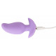 Сиреневая анальная пробка с вибрацией Cuties Vibrating Mini Butt Plug - 8 см.