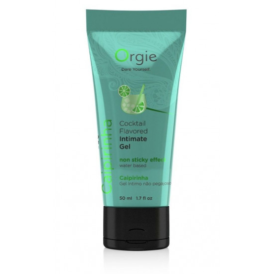 Съедобный интимный гель Orgie Lube Tube Cocktail Caipirinha - 50 мл.