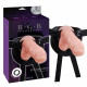 Телесный страпон 8.5  JAMES DEEN Strap-On - 15 см.