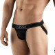 Черные перфорированные трусы-джоки Clever Ambar Jockstrap