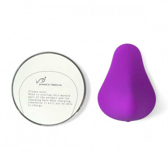 Фиолетовый треугольный вибромассажер Triangle Muscle Massager