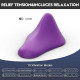 Фиолетовый треугольный вибромассажер Triangle Muscle Massager