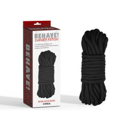 Черная веревка для шибари Bind Love Rope - 10 м.