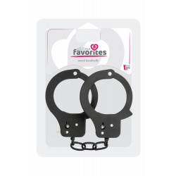 Чёрные наручники Metal Cuffs