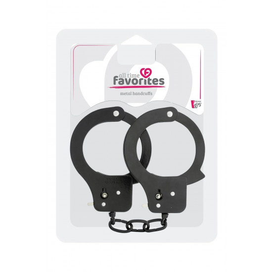 Чёрные наручники Metal Cuffs