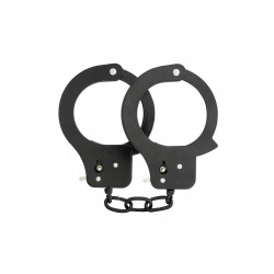 Чёрные наручники Metal Cuffs