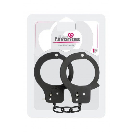 Чёрные наручники Metal Cuffs