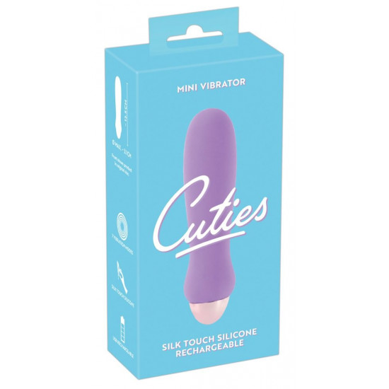 Сиреневый мини-вибратор Cuties Mini - 12,5 см.