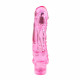 Розовый вибратор Crystal Jelly Limerence - 21,5 см.