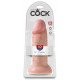 Телесный фаллоимитатор King Cock 10  Chubby - 25 см.