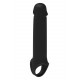 Черная насадка-удлинитель с вибрацией Vibrating Extender With Remote